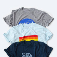 Design or upload artwork to start selling t-shirts online.